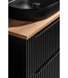 Cabinet with sink NOVA 2S, black, 60 cm order